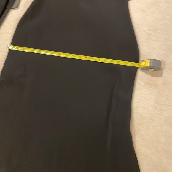 MELINDA ENG COUTURE BLACK 100% SILK GOWN size 10 - Picture 10 of 10